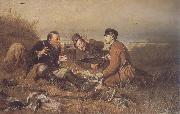 Perov, Vasily Hunters at Rest oil painting